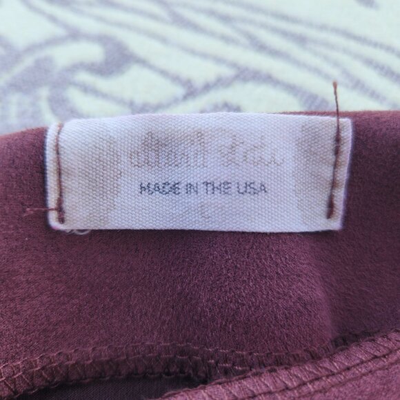 Altar'd State L- MAROON BURGUNDY MINI SKIRT FAUX SUEDE - Picture 2 of 4
